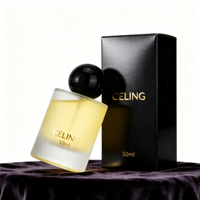 Flacon de parfum en verre de luxe avec pulvérisateur, 30ML 50ML 100ML, nouveau design avec couvercle sphérique et boîte