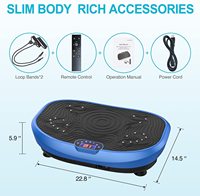 Plateforme vibrante d'exercice pour usage domestique, massage amincissant avec haut-parleur musical, écran LED et télécommande