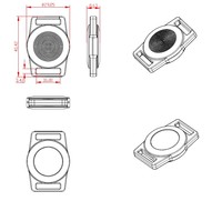 Bracelet médical connecté BLE 5.0 avec accéléromètre, étanche IP67, pour balise de localisation, fabriqué par MOKO pour la gestion des patients