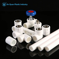 Raccords de Tuyauterie PPR pour l'Eau en Gros d'Usine, Fourniture de Plomberie Haute Pression Surface Lisse Technique de Moulage Disponible 20mm 25mm 50mm PP