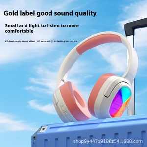 RGB Luminoso Plegable Inalámbrico para Auriculares <span class=keywords><strong>Bluetooth</strong></span> ANC Cancelación de Ruido Deportes DJ Auriculares USB Dinámico Impermeable <span class=keywords><strong>Gaming</strong></span> Head - Product Image 4