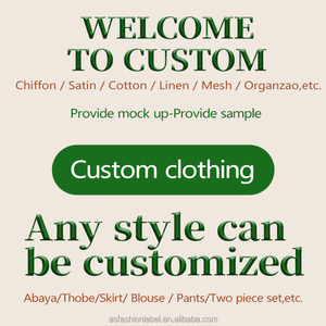 Venta al por mayor personalizado Prom Básico Eid elegante suelta de manga larga transpirable musulmán Dubai Casual Abaya Modest Maxi vestido para las mujeres - Product Image 4