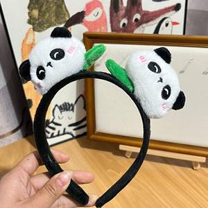 Accessorio per Capelli con Design di <span class=keywords><strong>Panda</strong></span> Carino e Nuovo Stile Floreale - Product Image 1