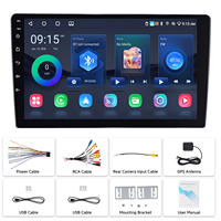 Podofo 9 inci 2+64G Android Car Stereo Audio Mobil 2 Din Radio Mobil Android Wireless CarPlay Android Auto WiFi/GPS/EQ BT Grosir