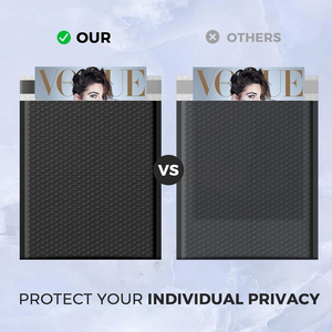 Confezione da 25 confezioni da 10x13 <span class=keywords><strong>buste</strong></span> imbottite <span class=keywords><strong>in</strong></span> <span class=keywords><strong>plastica</strong></span> nera a bolle impermeabili <span class=keywords><strong>in</strong></span> PE con <span class=keywords><strong>grandi</strong></span> custodie a bolle ammortizzanti - Product Image 6