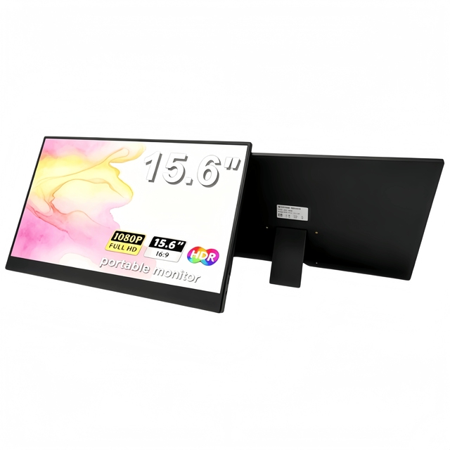 Extended Laptop Screen 15.6", Potable Monitor One Single USB-C with HDMI, Works for Win/Mac (M1/M2/M3) FHD 1080P