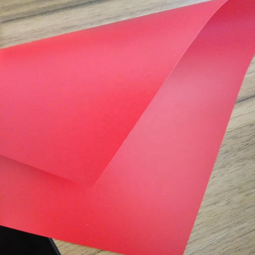 Kırmızı mat PP / PE / PVC karton levha PVC sert plastik levhalar termoform