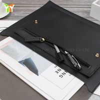 Housse pour ordinateur portable en cuir PU durable, pochette de transport pour documents professionnels, idéale pour le travail, les voyages, la maison, l'école et le bureau