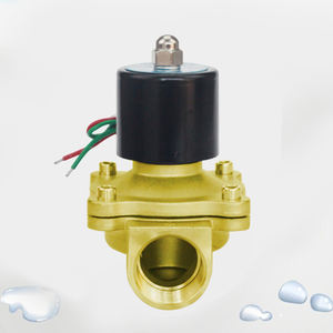 ROTK <span class=keywords><strong>2</strong></span>/<span class=keywords><strong>2</strong></span> weg direkt wirkende normal geschlossen 3/4 "zoll Öffnung 20mm messing bronze AC220V magnetventil - Product Image 1