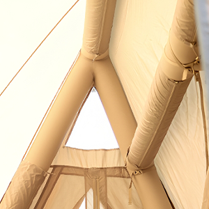 Tente gonflable élégante et esthétique, tente de camping gonflable avec plusieurs portes et fenêtres pour la ventilation - Product Image 2
