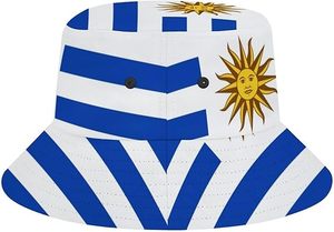 Sombrero de pescador con estampado de la bandera de Uruguay, impermeable, resistente al viento, plegable, ligero, para exteriores, para senderismo, camping, viajes - Product Image 5