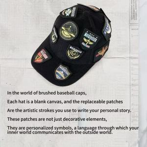 Casquettes de camionneur personnalisées en laine pour hommes avec logo et badge d'activité - Product Image 5