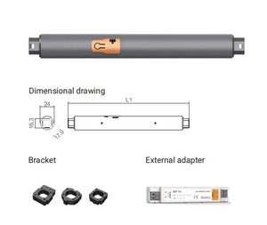 Modern 35mm <strong>Tubular</strong> Roller Blind <strong>Motor</strong> Google ALexa Remote Control Zebra Blinds Accessories - Product Image 3