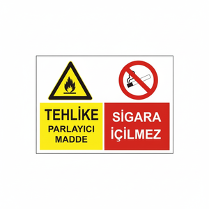 Home Decorative PVC <b>Vinyl</b> Sticker Flammable Area Warning - Product Image 2