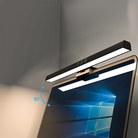 Barra de Luz Moderna para Monitor de Computadora, ABS, Atenuación Automática, Control Táctil, Alimentación USB, Lámpara LED para Lectura Electrónica, 3 Colores, Atenuación Continua