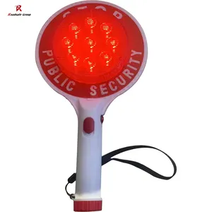 Pekin ROADSAFE taşınabilir kırmızı yeşil dur el ışık led uyarı yanıp sönen dur işareti