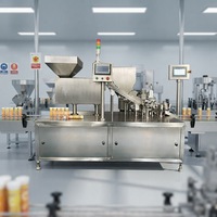 Machine automatique de comptage et de remplissage de tubes de comprimés effervescents de type rotatif