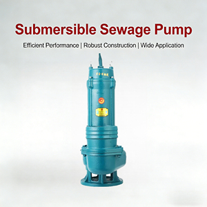 Pompe à eaux usées submersible en acier inoxydable anti-colmatage avec - Product Image 1