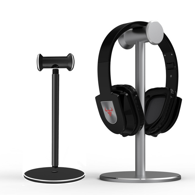 Aluminum Headphones Stand Holder, Suitable for Headphone Display Stands of All Gaming Headsets and Wireless Headset Sizes
