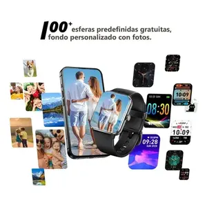 Relojes Inteligentes, Reloj Inteligente para Hombre, Llamadas Bluetooth, IP68, Notificación de Mensajes, Reloj Inteligente... Negro - Product Image 6
