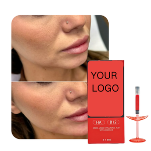 Gel injectable pour les lèvres, sûr et doux, 1 ml, rouge, <span class=keywords><strong>acide</strong></span> <span class=keywords><strong>hyaluronique</strong></span> + vitamine B12, crée un effet naturel de rouge à lèvres, <span class=keywords><strong>prix</strong></span> de gros d'usine - Product Image 2