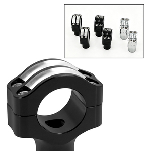Abrazadera elevadora de manillar de motocicleta de 1.25 pulgadas para Harley 883 Softail Dyna Road King, piezas modificadas de aluminio CNC - Product Image 5