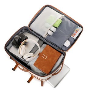 Cross-border Large Capacity Expandable USB Port Denim Breathable Polyester <b>Computer</b> Pack Casual Fashion All-Match - Product Image 4