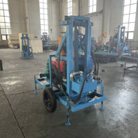 Portable 80m de profondeur Diesel ou essence Mini Machine de forage de puits d'eau de forage rotatif manuel