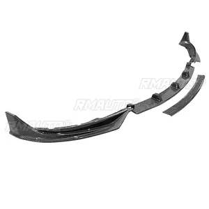 Protector de Parachoques Delantero para Tesla Model 3 2017-2023, Estilo Performance, Alerón, Cubierta, Acabado Brillante, Aspecto de Fibra de Carbono Negro - Product Image 5