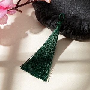 Ciondolo Naturale con Nappe Lunghe 8 cm in Poliestere per Accessori Fermatende - Product Image 6