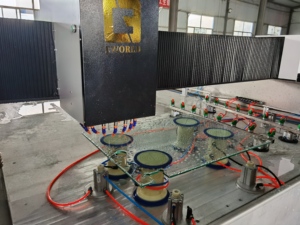 เครื่องกัดเจาะกระจก CNC อเนกประสงค์สำหรับเจาะรูกระจกห้องอาบน้ำ ขอบกระจก และช่องสำหรับอุปกรณ์ในห้องน้ำ - Product Image 6