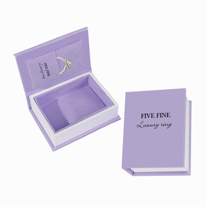 กล่องเครื่องประดับกำมะหยี่สีชมพูทันสมัยคุณภาพสูงกล่องของขวัญต่างหูสร้อยคอแหวนสำหรับใส่หนังสือ - Product Image 1