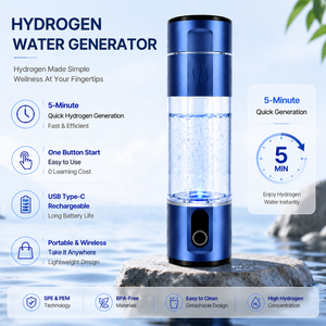 Bottiglia Generatrice di Acqua Idrogenata Intelligente a Terahertz 5001-10000 <span class=keywords><strong>PPB</strong></span> con Base di Ricarica Wireless per Uso Domestico ed Esterno Alimentata a Batteria - Product Image 2