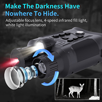 Binoculares de Visión Nocturna Digital con Iluminador IR de 850nm, HNV600, Cámara de Visión Nocturna Infrarroja con Video 4K, Equipo para Exteriores