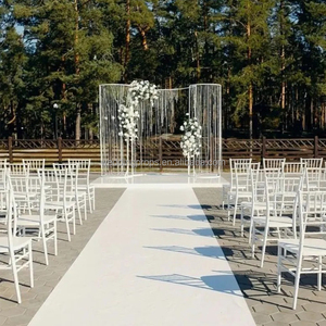 <span class=keywords><strong>Verre</strong></span> <span class=keywords><strong>cristal</strong></span> perles rideau mariage <span class=keywords><strong>d</strong></span>écoration arc cadre fleur toile de fond - Product Image 2