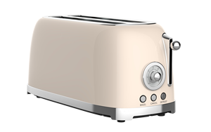 <span class=keywords><strong>Grille</strong></span>-<span class=keywords><strong>pain</strong></span> électrique rétro à 4 tranches, ouverture automatique, <span class=keywords><strong>fentes</strong></span> extra <span class=keywords><strong>larges</strong></span> pour bagel/gaufre/<span class=keywords><strong>pain</strong></span>, personnalisable OEM pour hôtel, usage domestique - Product Image 5
