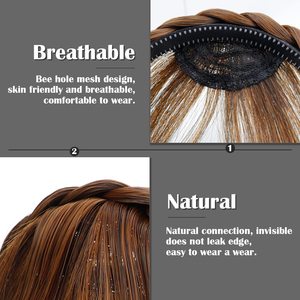 Bandeau de cheveux de haute qualité 12A, cheveux vierges, <span class=keywords><strong>frange</strong></span>, bandeau pour cheveux, cheveux Remy pour femmes, double trame, couleurs personnalisables - Product Image 5