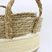 Paniers de rangement en corde de paille tissée, cordage de paille personnalisé de haute qualité, offre spéciale