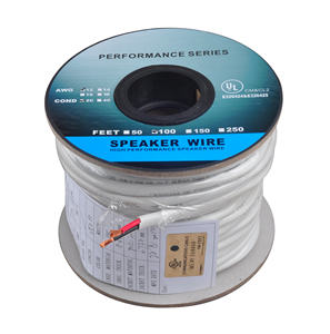 Cable de Altavoz Profesional OFC de 2 Núcleos, 100m, LSZH Blanco, 16/2 - Product Image 1