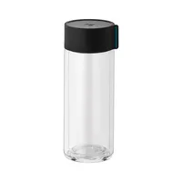 Botella de plástico portátil personalizada para beber agua, botella de plástico Voss de 260ML y 320ML