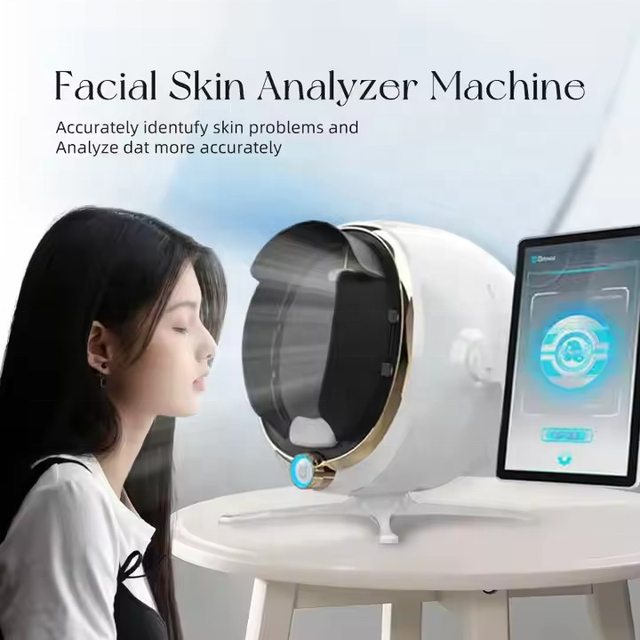 Portable AI 3D Face Skin Analyzer Machine, Magic Mirror Home Use Facial Tester for Moisture, Pores & Comprehensive Diagnostics
