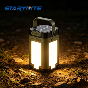 STARYNITE <span class=keywords><strong>Lampe</strong></span> de camping XHP50 mise à jour, 200 lumens, mini <span class=keywords><strong>lampe</strong></span> EDC, <span class=keywords><strong>batterie</strong></span> Li-ion 18350, charge solaire, lanterne <span class=keywords><strong>rechargeable</strong></span> pour l'<span class=keywords><strong>extérieur</strong></span> - Product Image 2