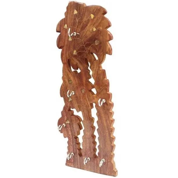 Деревянный настенный крючок, настенный декоративный настенный крючок для столешницы и настольного стола, в форме пальмы, лучшее качество