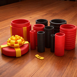 Caja de Regalo Navideña Novedosa, Juguete de Broma Divertido, Impresión 3D, Caja de Regalo Encajada Annoying para Dinero en Efectivo con Tornillos y Dedo Medio - Product Image 2