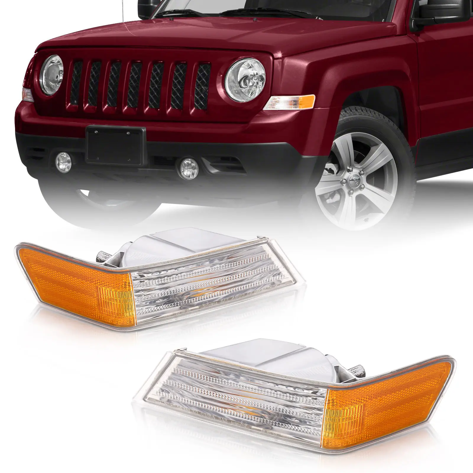 Unidad de lámpara de señal de parque, luz de esquina, faro delantero para Jeep Patriot, 2013-2018