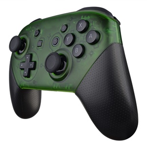 เคสเปลี่ยนอะไหล่ฝาครอบด้านหน้าและด้านหลังแบบใสสีเขียว EXtremeRate สำหรับคอนโทรลเลอร์ Nintendo Switch Pro - Product Image 3