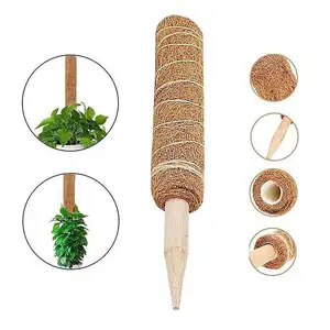 Wholesale High Quality Moss Pole 47inches Coco Coir Forest Moss Rod For Climbing Indoor Potted Plants Support Bendable Shaped