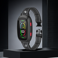 Intelligentes Hunde-Bellkontroll-Halsband Digitale Empfindlichkeitsanpassung IP67 Wasserdicht Vibration Ton Training Wiederaufladbare Batterie