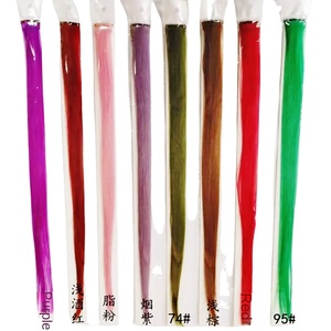 Estensore per capelli lisci Xuchang con clip, in seta resistente alle alte temperature, opaco, senza cuciture, con clip BB per extension a orecchio, effetto highlight - Product Image 2