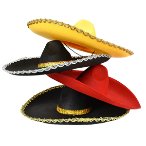 Costume de Fiesta mexicain adultes hommes femmes <span class=keywords><strong>chapeau</strong></span> mexicain Costume <span class=keywords><strong>espagnol</strong></span> <span class=keywords><strong>chapeau</strong></span> Sombrero - Product Image 1